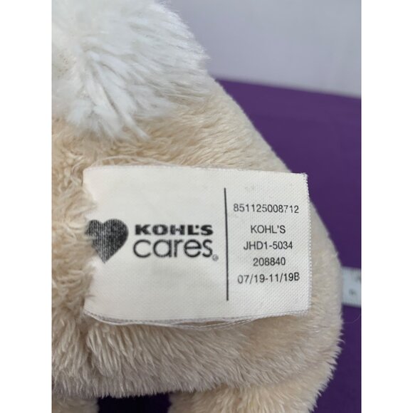 Kohl’s Cares Itsy-Bitsy Bunny Rabbit Cream 10 Inch Embroidered FacePlush Stuffed - Picture 6 of 11
